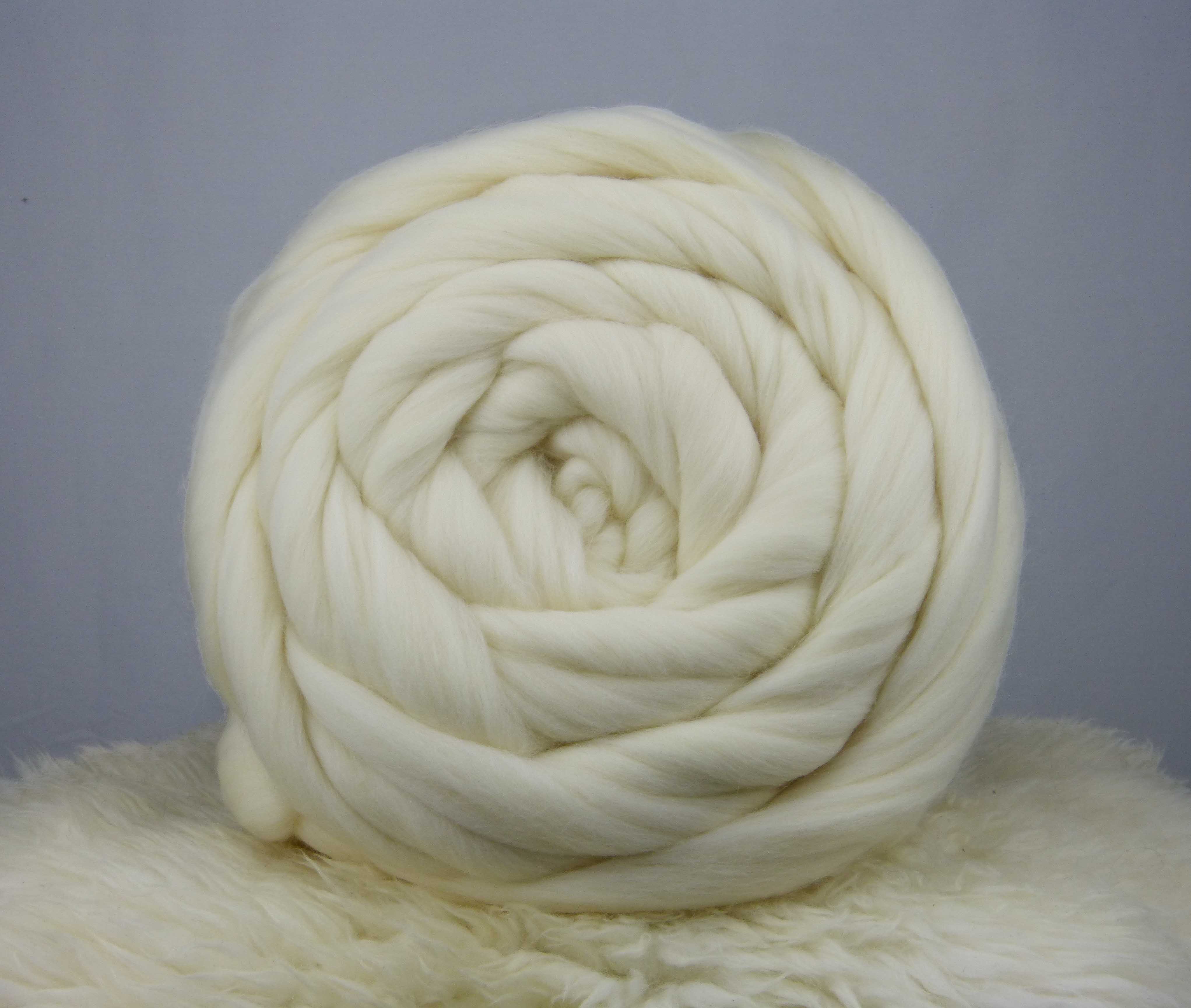 Fil épais Fil de laine mérinos Laine rove Fil à tricoter bras - Fil Giant -  3 cm - 1